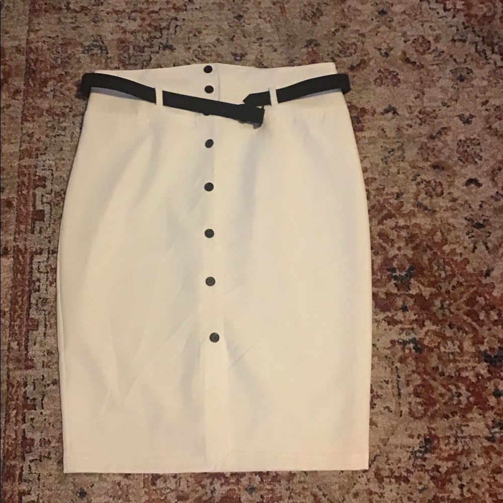 White skirt